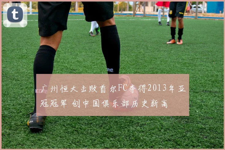 广州恒大击败首尔FC夺得2013年亚冠冠军 创中国俱乐部历史新高